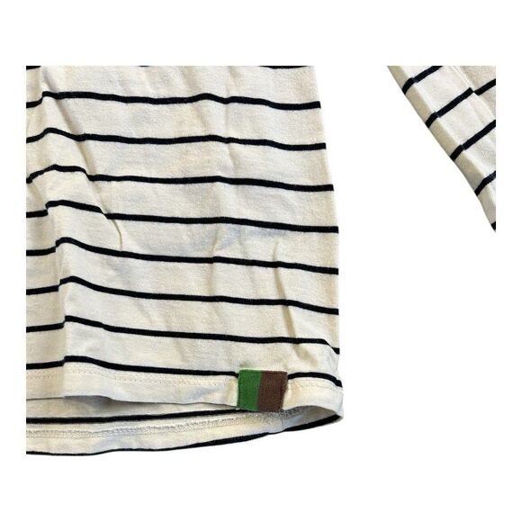 Women's Kule Black White The Modern Long Sleeve Cotton T-Shirt Top Size L - Picture 10 of 10